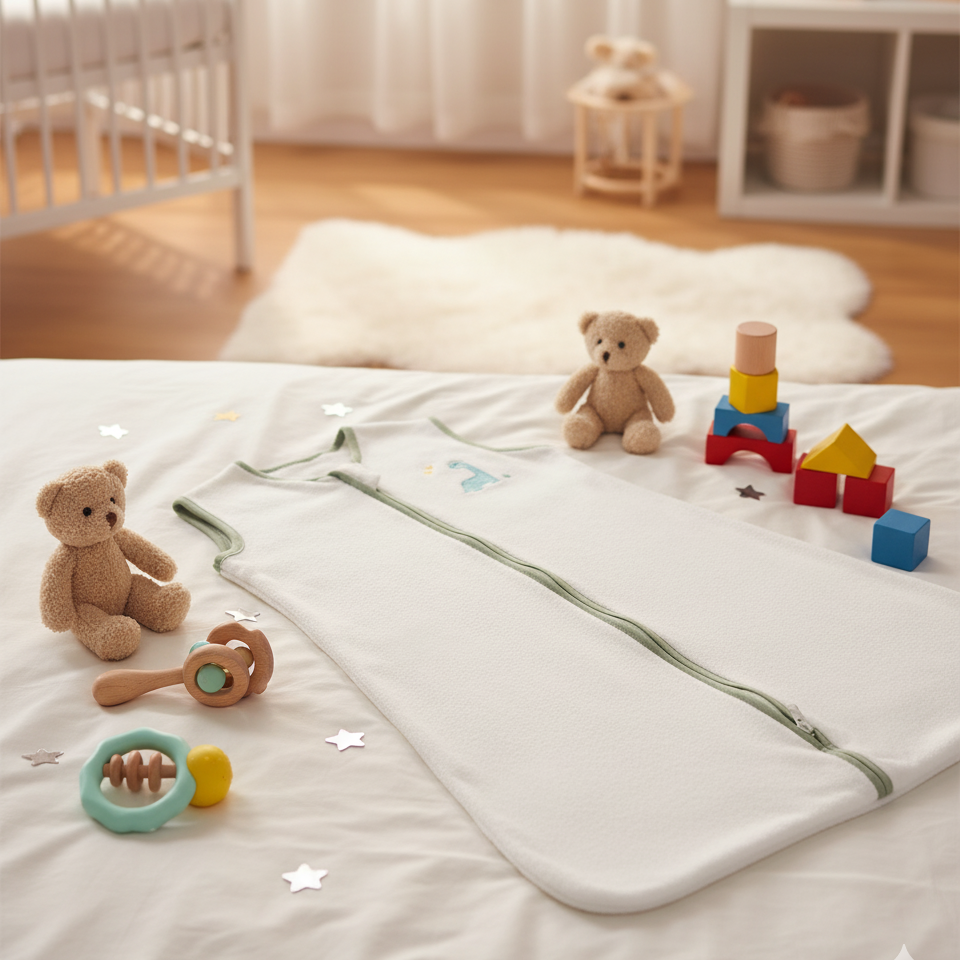 Gigoteuse d'Été Bébé DreamMotif — Coton 100% Naturel, TOG 1.0, Motifs Animaux & Étoiles, 6-18 Mois | TrioNest™