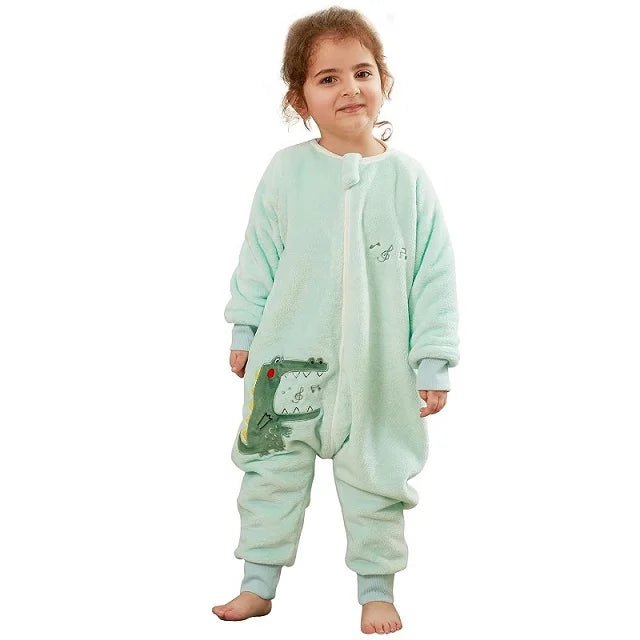 Gigoteuse Hiver Enfant WarmNest™ – Flanelle 2.0 TOG Motifs Animaux Jambes Libres 9 Mois à 3 Ans 6 Motifs | TrioNest™
