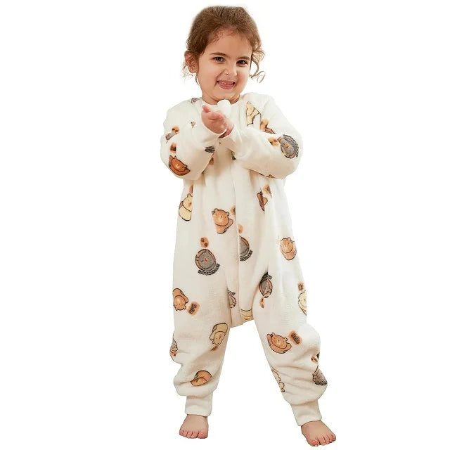 Gigoteuse Hiver Enfant WarmNest™ – Flanelle 2.0 TOG Motifs Animaux Jambes Libres 9 Mois à 3 Ans 6 Motifs | TrioNest™