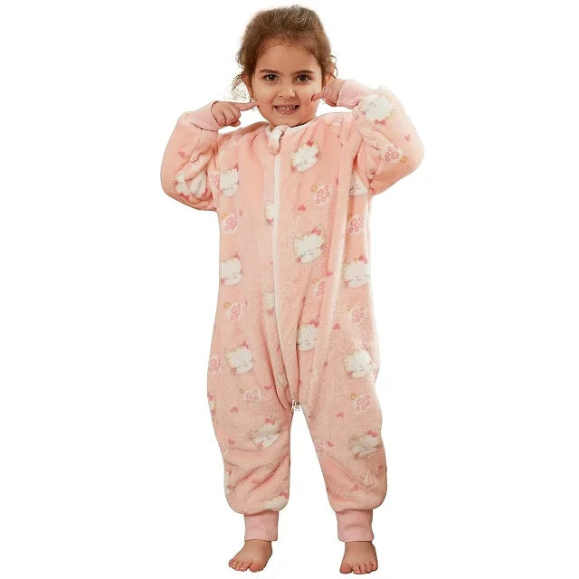 Gigoteuse Hiver Enfant WarmNest™ – Flanelle 2.0 TOG Motifs Animaux Jambes Libres 9 Mois à 3 Ans 6 Motifs | TrioNest™