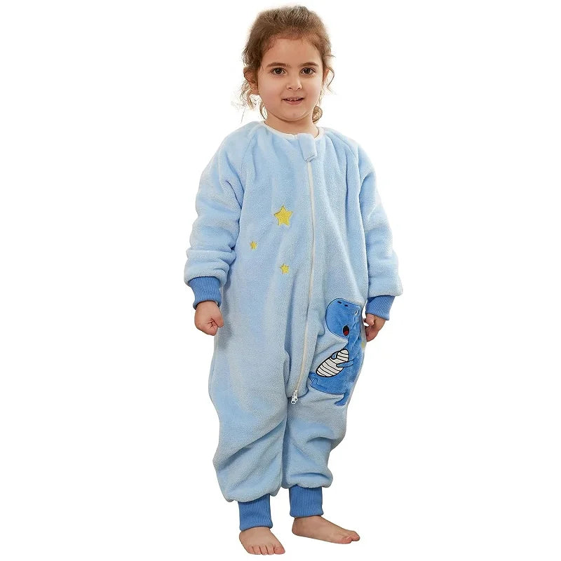 Gigoteuse Hiver Enfant WarmNest™ – Flanelle 2.0 TOG Motifs Animaux Jambes Libres 9 Mois à 3 Ans 6 Motifs | TrioNest™