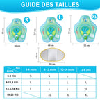 Bouée Gonflable à Ombrelle Anti-UV pour Bébé – 5 Points d'Attache, Pliable, 3 Mois-6 Ans, Piscine & Mer | Sunsplash by TrioNest™ mon adorable bebe