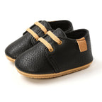 Chaussures en Cuir Bébé – Respirantes, Flexibles, Semelle Caoutchouc, Plusieurs Coloris & Motifs | SoftLeather by TrioNest™