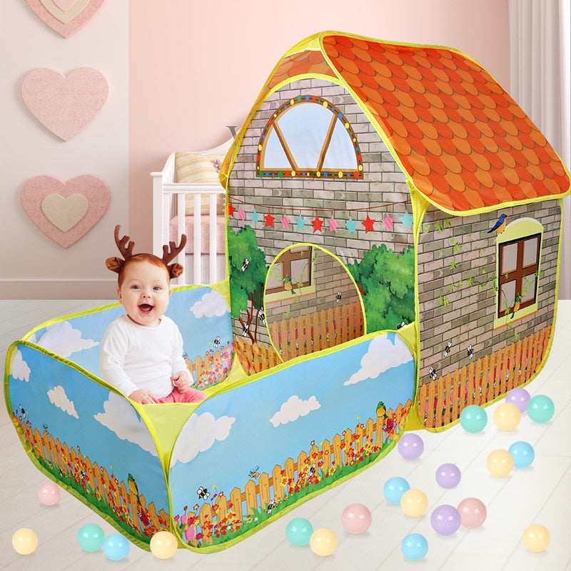 Tente Piscine à Balles Enfant BallNest™ – Anti-Moustiques, Respirante & Pliable Intérieur Extérieur 0-6 Ans | TrioNest™