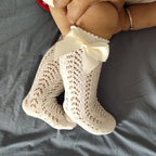 Chaussettes Hautes Bébé Fille Nœud Papillon 0-3 Ans – Douces, Respirantes, Plusieurs Coloris | ButterflyKnee by TrioNest™ mon adorable bebe