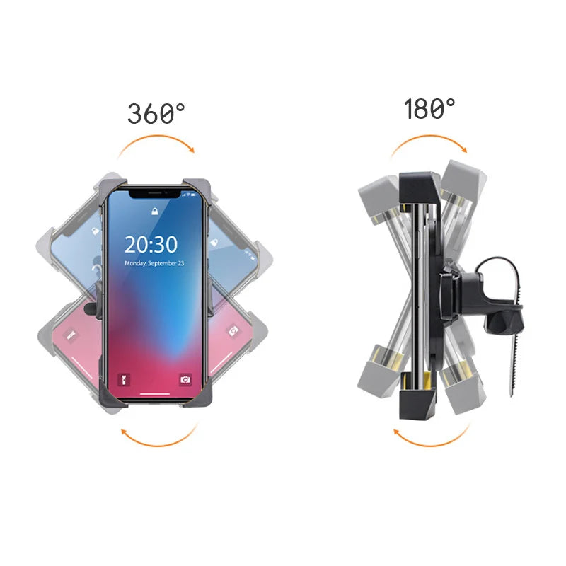 Kinderwagen-Zubehör, universeller, um 360 Grad drehbarer Handyhalter, Fahrradtelefonhalterung für iPhone GPS-Gerät