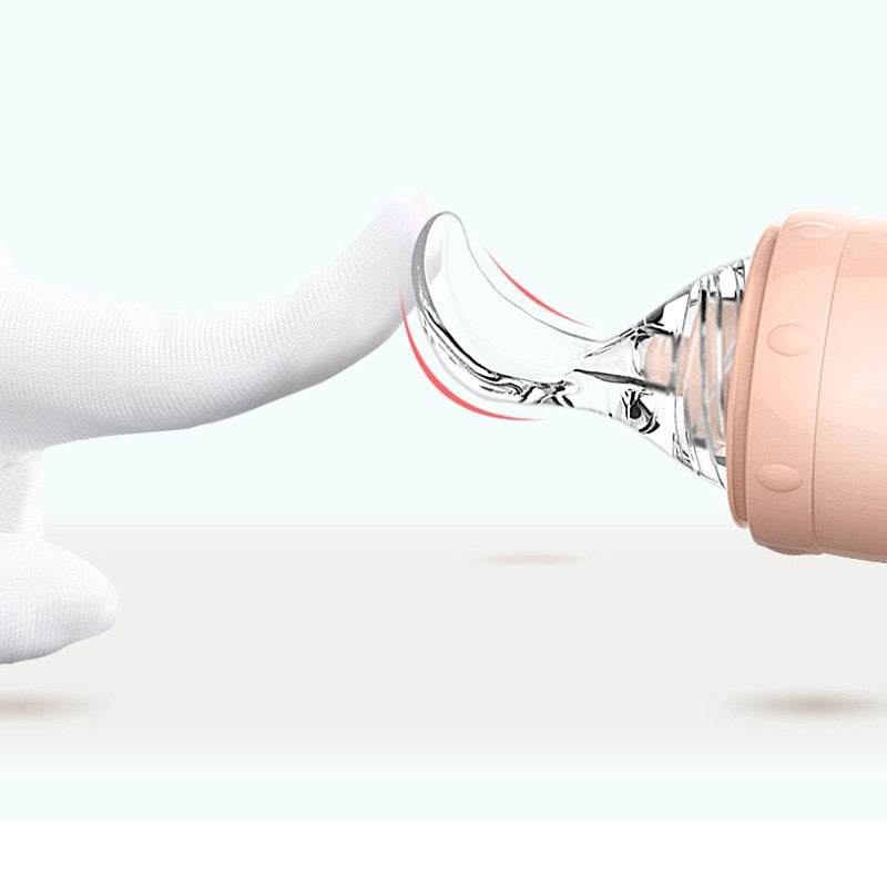 Biberon Cuillère pour Bébé | TrioNest™ – Silicone Sans BPA, Autoportant, Lave-Vaisselle, 4 Coloris mon adorable bebe