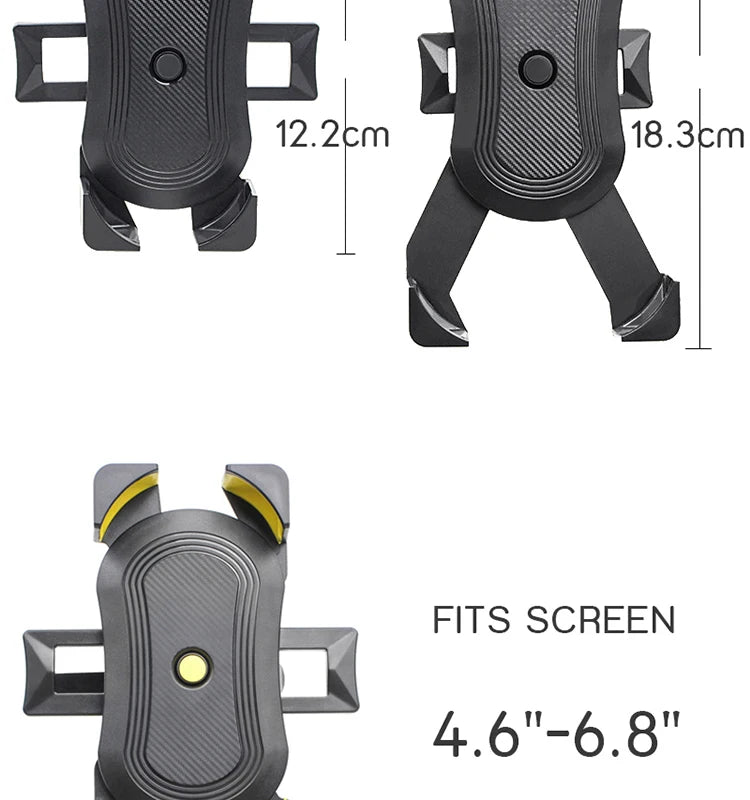 Kinderwagen-Zubehör, universeller, um 360 Grad drehbarer Handyhalter, Fahrradtelefonhalterung für iPhone GPS-Gerät