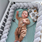 Tour de Lit Tressé Bébé – Protection Barreaux, Doux & Sécurisé, Universel, Déco Chambre | TrioNest™