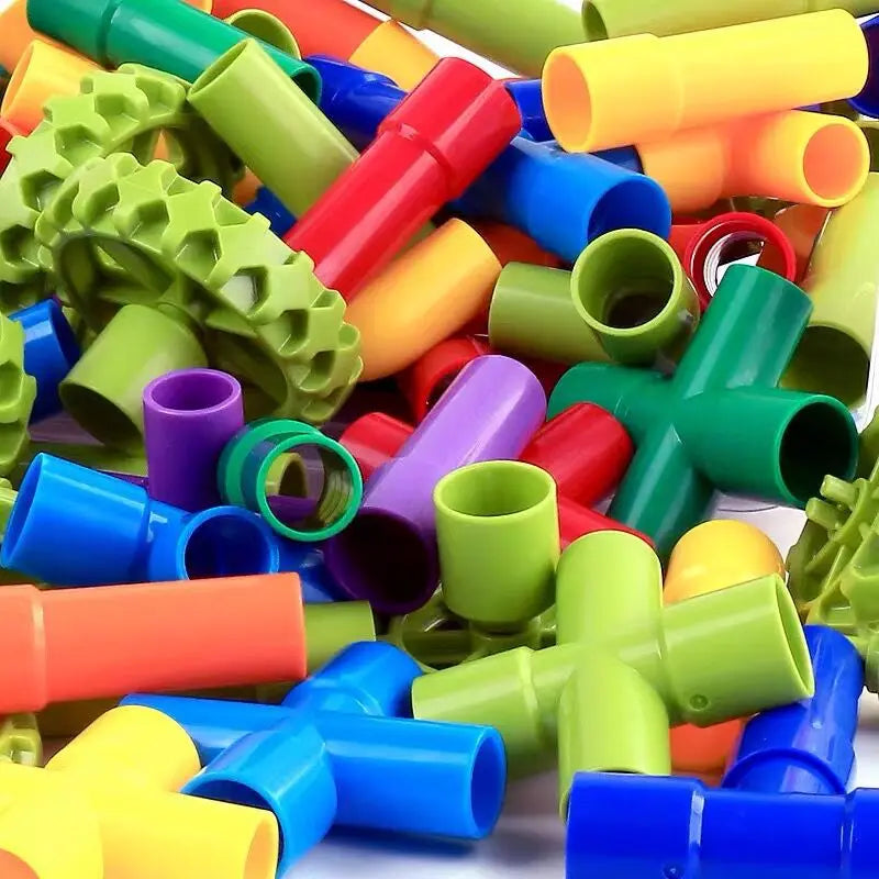 Jeux de Construction Blocs de Tubes – Créativité, Liens Familiaux, Compétences Sociales | TrioNest™
