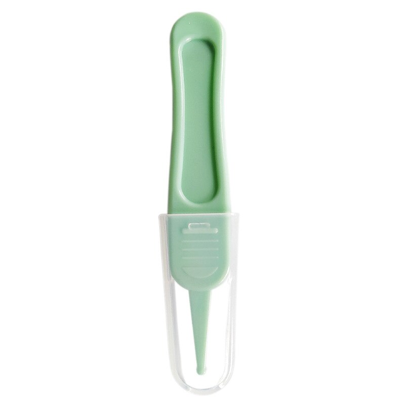 Pince de Nettoyage pour Bébé – Nez, Oreilles, Yeux & Nombril, Embout Rond, Plastique ABS, Couvercle Hygiénique | NasoCare by TrioNest™