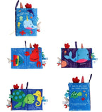 Livre en Tissu Anglais Bébé – Sensoriel, Motifs Animaux, Bilingue, Dès la Naissance | TrioNest™