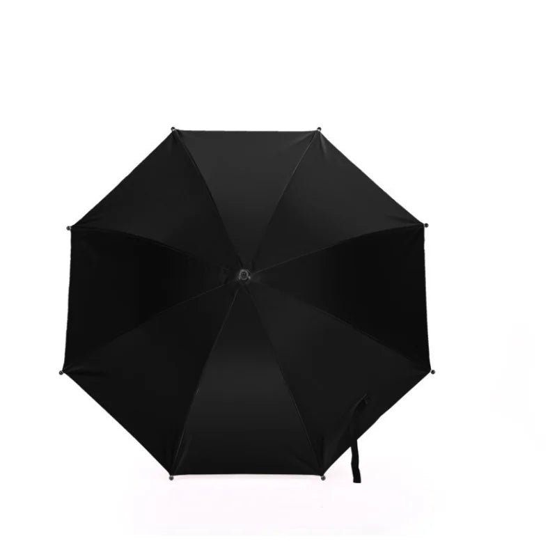 Parapluie Poussette Pliant Universel – Protection UV & Pluie, Rotation 360°, Parasol Bébé | TrioNest™