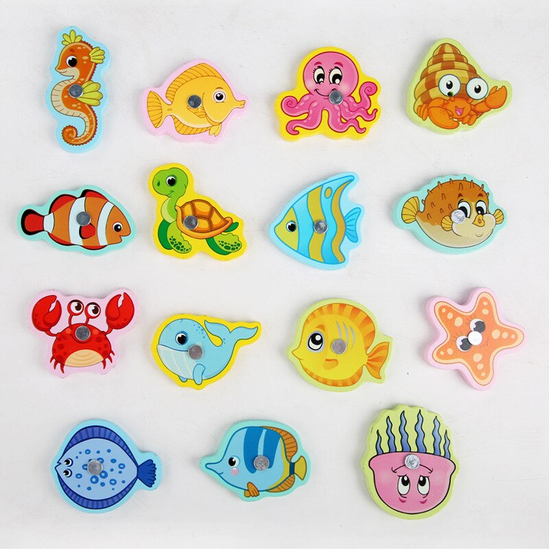 Jouet de Pêche Magnétique Montessori – 15 Poissons Bois, Canne Aimée, Motricité Fine & Concentration | MagFish by TrioNest™