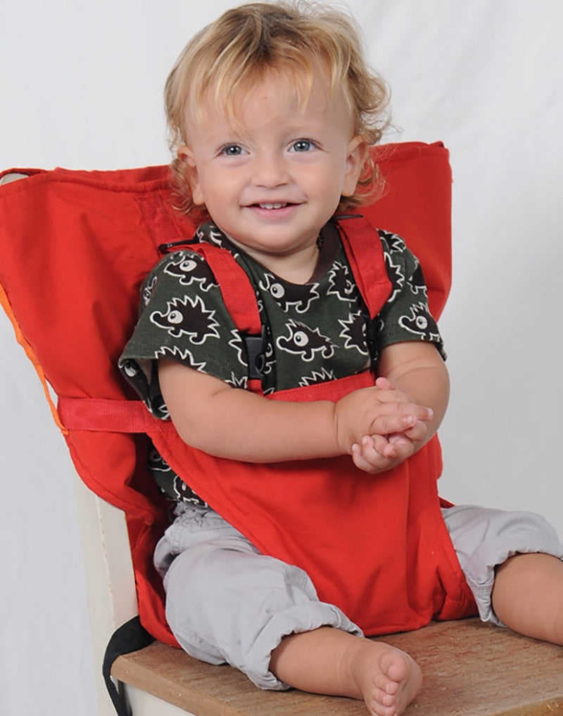 Harnais de Chaise pour Bébé | TrioNest™ – Coton Bio Lavable, 6-30 Mois, 17 kg Max, 7 Coloris
