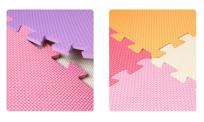 Tapis de Jeu Puzzle Mousse pour Bébé – Haute Densité, Antidérapant, Résistant à l'Eau, Motifs Colorés | PuzzleSoft by TrioNest™