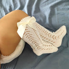 Chaussettes Hautes Bébé Fille Nœud Papillon 0-3 Ans – Douces, Respirantes, Plusieurs Coloris | ButterflyKnee by TrioNest™ mon adorable bebe