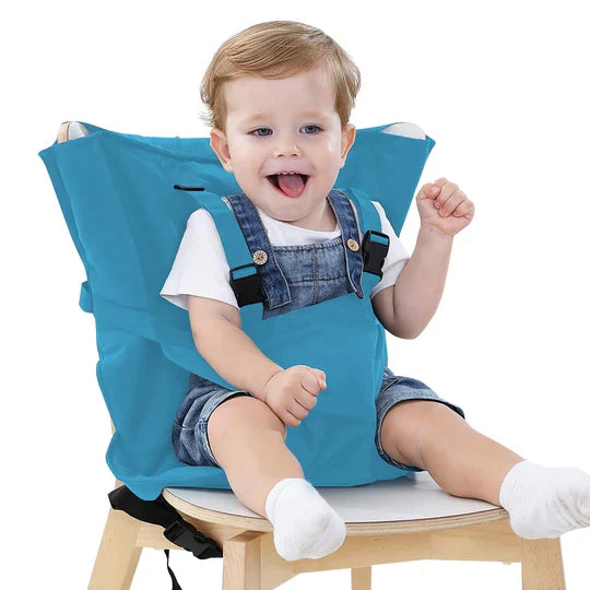 Harnais de Chaise pour Bébé | TrioNest™ – Coton Bio Lavable, 6-30 Mois, 17 kg Max, 7 Coloris