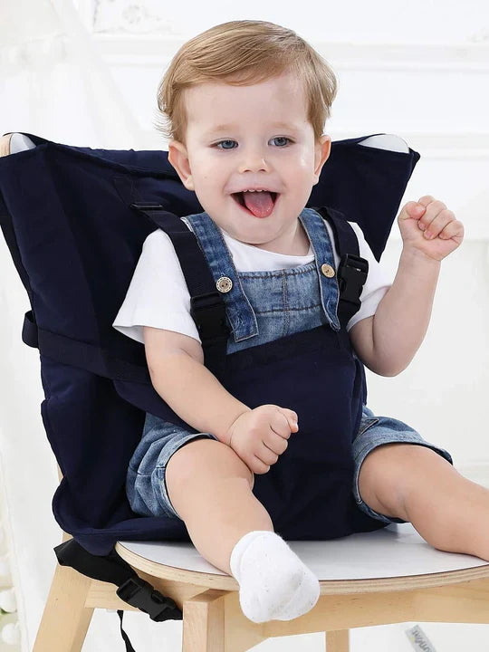 Harnais de Chaise pour Bébé | TrioNest™ – Coton Bio Lavable, 6-30 Mois, 17 kg Max, 7 Coloris