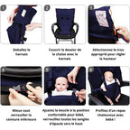 Harnais de Chaise pour Bébé | TrioNest™ – Coton Bio Lavable, 6-30 Mois, 17 kg Max, 7 Coloris