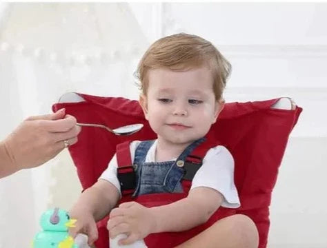 Harnais de Chaise pour Bébé | TrioNest™ – Coton Bio Lavable, 6-30 Mois, 17 kg Max, 7 Coloris