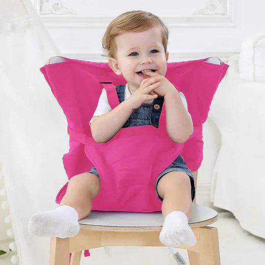 Harnais de Chaise pour Bébé | TrioNest™ – Coton Bio Lavable, 6-30 Mois, 17 kg Max, 7 Coloris