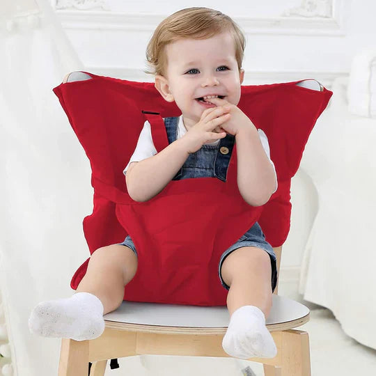 Harnais de Chaise pour Bébé | TrioNest™ – Coton Bio Lavable, 6-30 Mois, 17 kg Max, 7 Coloris