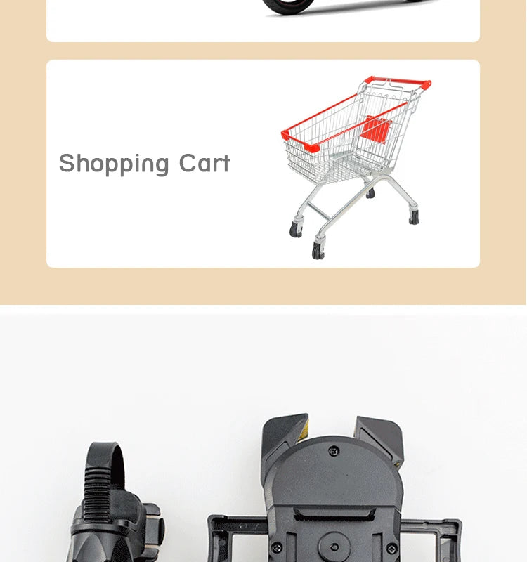 Kinderwagen-Zubehör, universeller, um 360 Grad drehbarer Handyhalter, Fahrradtelefonhalterung für iPhone GPS-Gerät