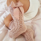 Chaussettes Hautes Bébé Fille Nœud Papillon 0-3 Ans – Douces, Respirantes, Plusieurs Coloris | ButterflyKnee by TrioNest™ mon adorable bebe