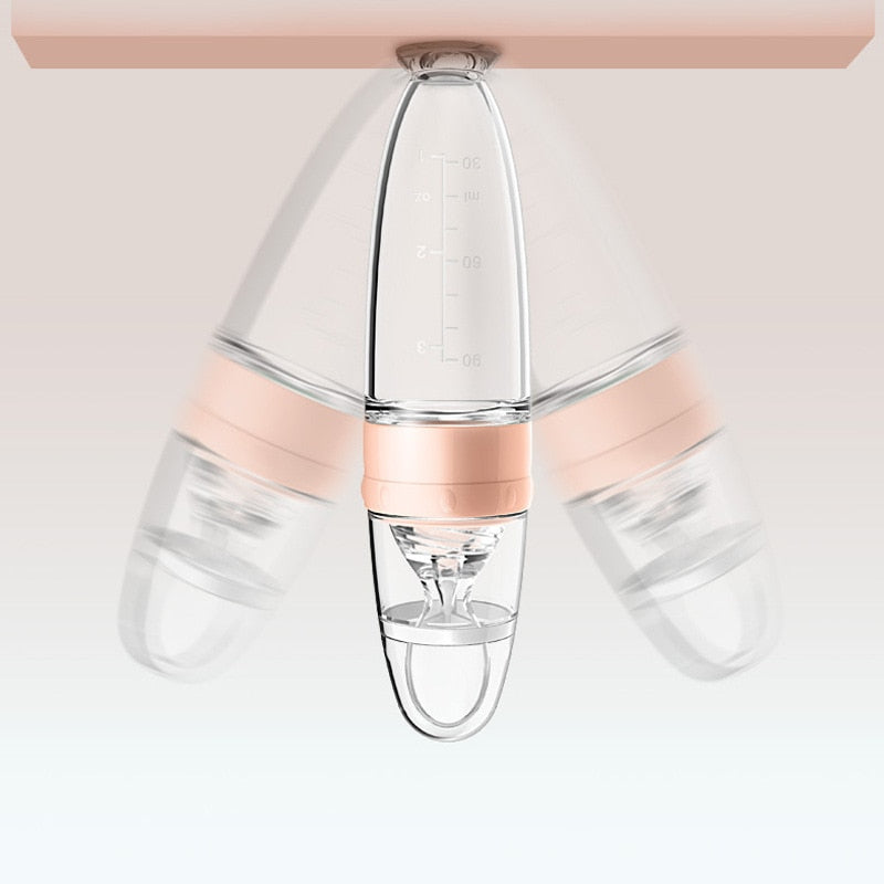 Biberon Cuillère pour Bébé | TrioNest™ – Silicone Sans BPA, Autoportant, Lave-Vaisselle, 4 Coloris mon adorable bebe