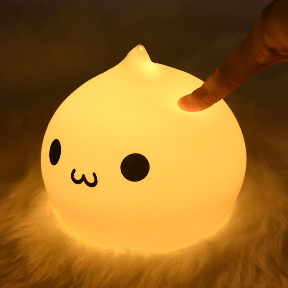 Veilleuse Goutte d'Eau Enfant – 7 Couleurs LED, 3 Modes, Commande Tactile, Déco Chambre | TrioNest™