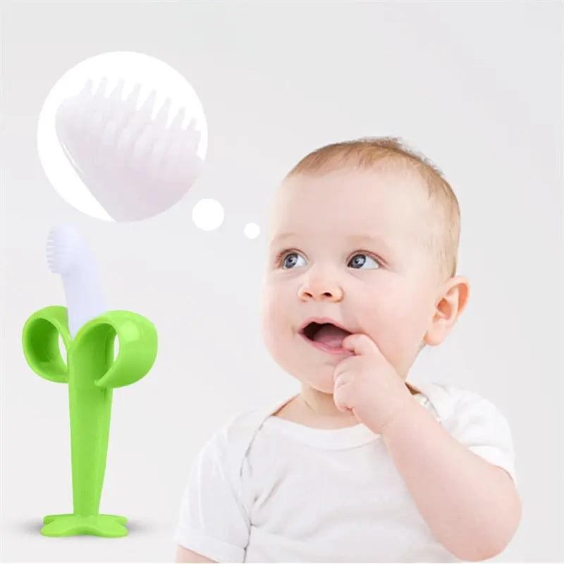Anneau de Dentition en Forme de Banane – Silicone Médical Sans BPA, Massage Gencives | TrioNest™ mon adorable bebe