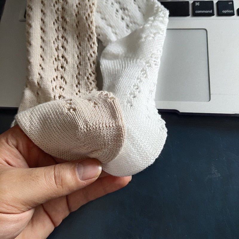 Chaussettes Hautes Bébé Fille Nœud Papillon 0-3 Ans – Douces, Respirantes, Plusieurs Coloris | ButterflyKnee by TrioNest™ mon adorable bebe