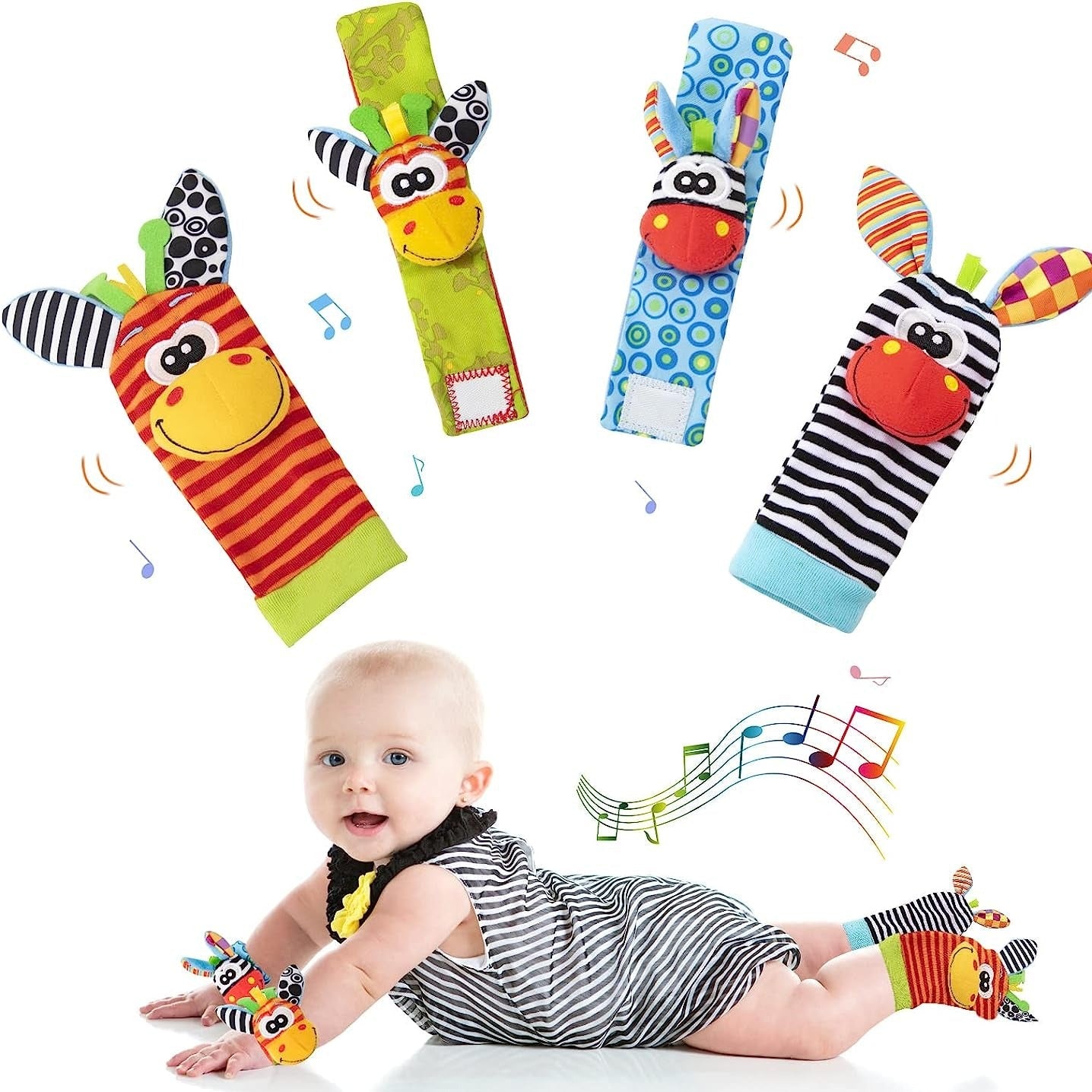 Rasseln für Hände und Füße für Babys