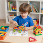 Jeux de Construction Blocs de Tubes – Créativité, Liens Familiaux, Compétences Sociales | TrioNest™