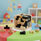 Jeu de Construction en Bois Enfants – 54 Pièces en T, Bois Haute Qualité, Créativité, Dès 3 Ans | TBlock54 by TrioNest™