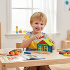 Jeu de Construction en Bois – Bois Haute Qualité, Motricité Fine, Durable, Tous Âges | BuildMaster by TrioNest™