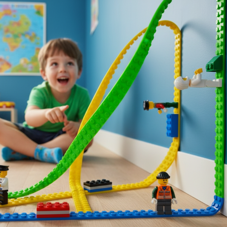 Anpassbare Grundplatte für Bauspiele | BuildFlex