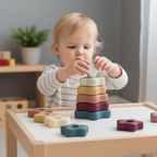 Jeu de Construction d'Anneaux en Silicone StackNest – Sans BPA, Montessori, 12,7 cm | TrioNest™