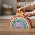 Demi-Cercles Empilables ArcNest – Silicone Sans BPA, 7 Pièces, Couleurs Pastels | TrioNest™