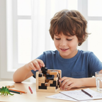 Jeu de Construction en Bois Enfants – 54 Pièces en T, Bois Haute Qualité, Créativité, Dès 3 Ans | TBlock54 by TrioNest™
