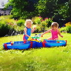 Jeux d'Eau Enfant Multi-Activités – Pièces Modulables, Circuit Aquatique, Fontaine, Motricité Fine | SplashNest™ by TrioNest™