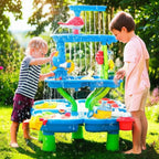 Jeux d'Eau Enfant Multi-Activités – Pièces Modulables, Circuit Aquatique, Fontaine, Motricité Fine | SplashNest™ by TrioNest™