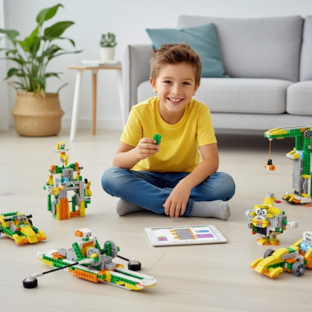 Jeux de Construction 6 Ans TechNest – STEM, Codage, 20 Modèles, Sans BPA | TrioNest™