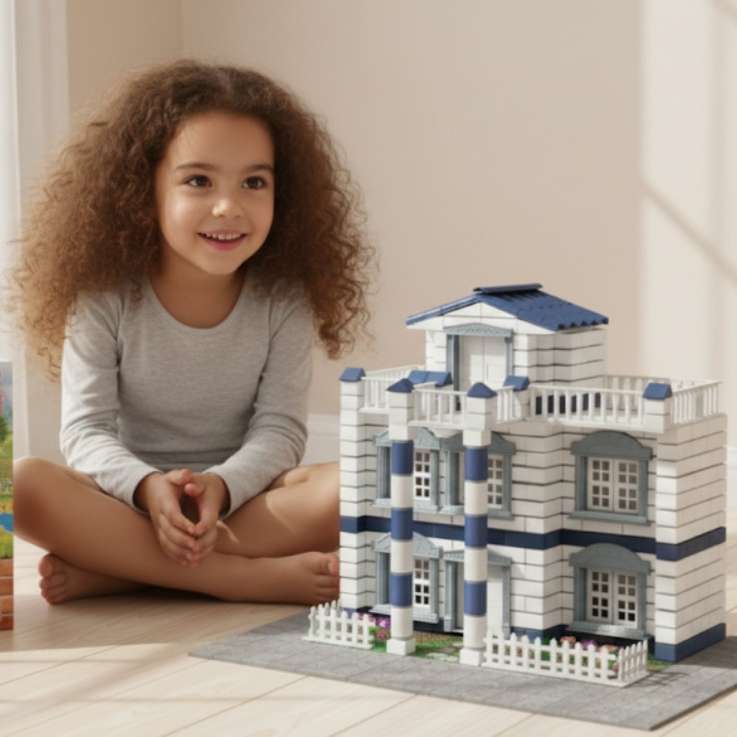 Jeux de Construction Maison CimentNest – Mini Briques Ciment, Outils, Dès 6 Ans | TrioNest™