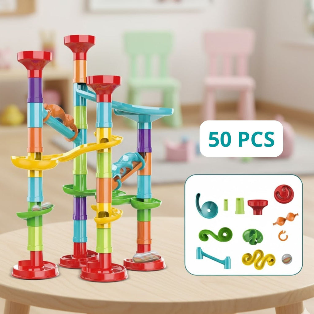 Jeux de Construction Piste à Billes – Créativité, Coopération, Liens Familiaux | TrioNest™
