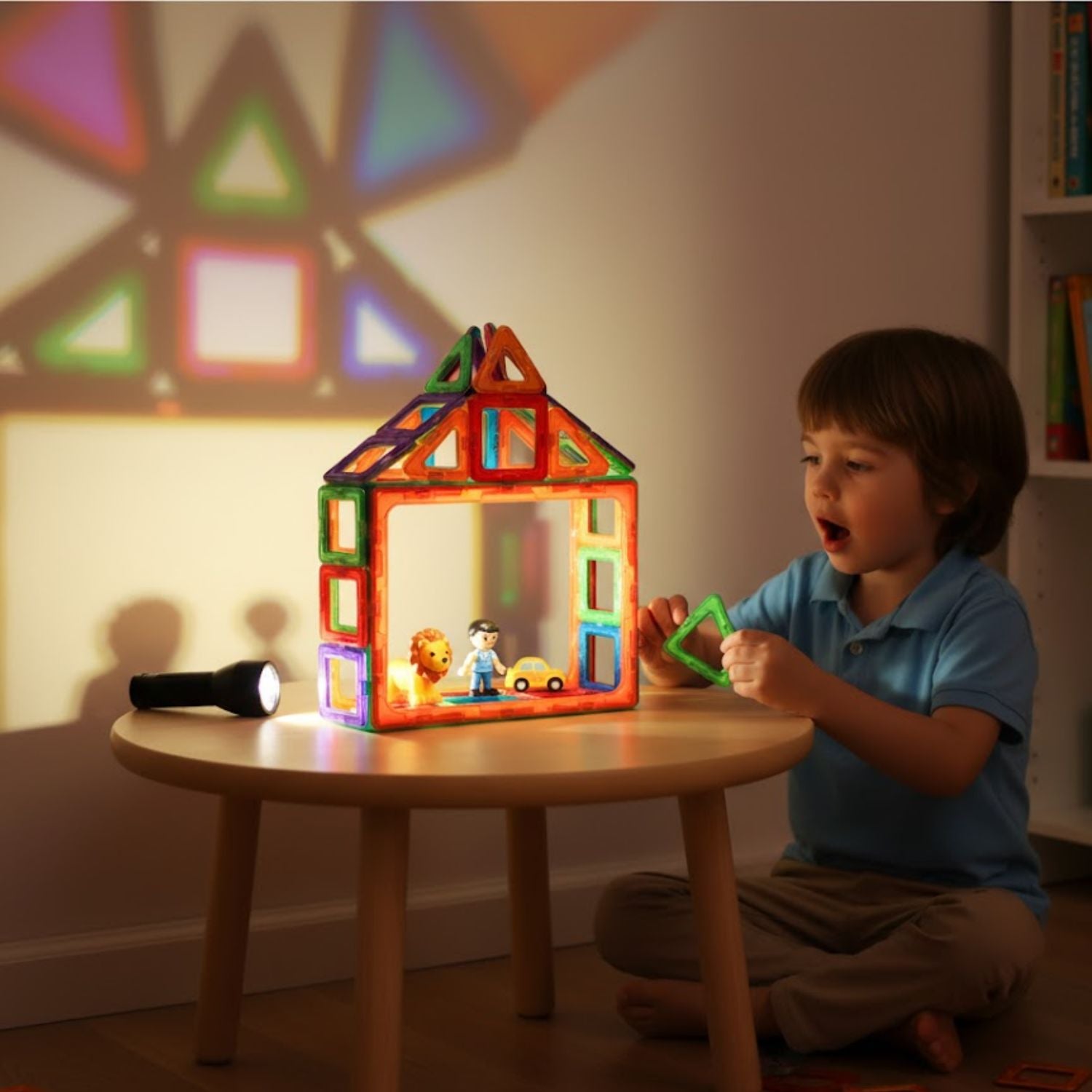 Jeux de Construction Magnétique Montessori – Créativité, Coopération, Liens Familiaux | TrioNest™