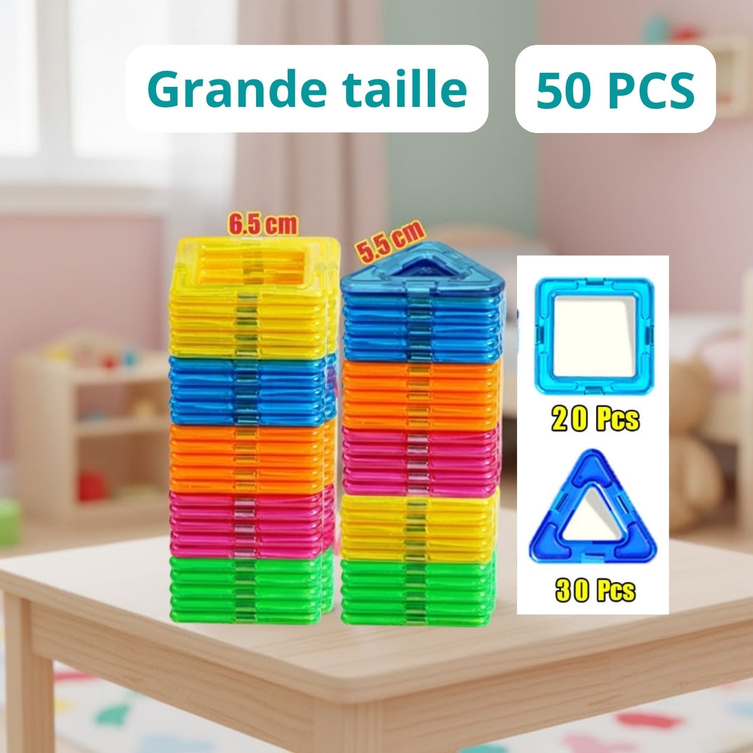 Jeux de Construction Magnétique Montessori – Créativité, Coopération, Liens Familiaux | TrioNest™