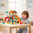 Jeux de Maison Construction MaisonNest – 2-en-1, ABS Sans BPA, Figurines, Dès 3 Ans | TrioNest™