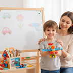 Jeux en Bois Construction Créatif Enfant Atelier Montessori MINIBRICO – TrioNest™